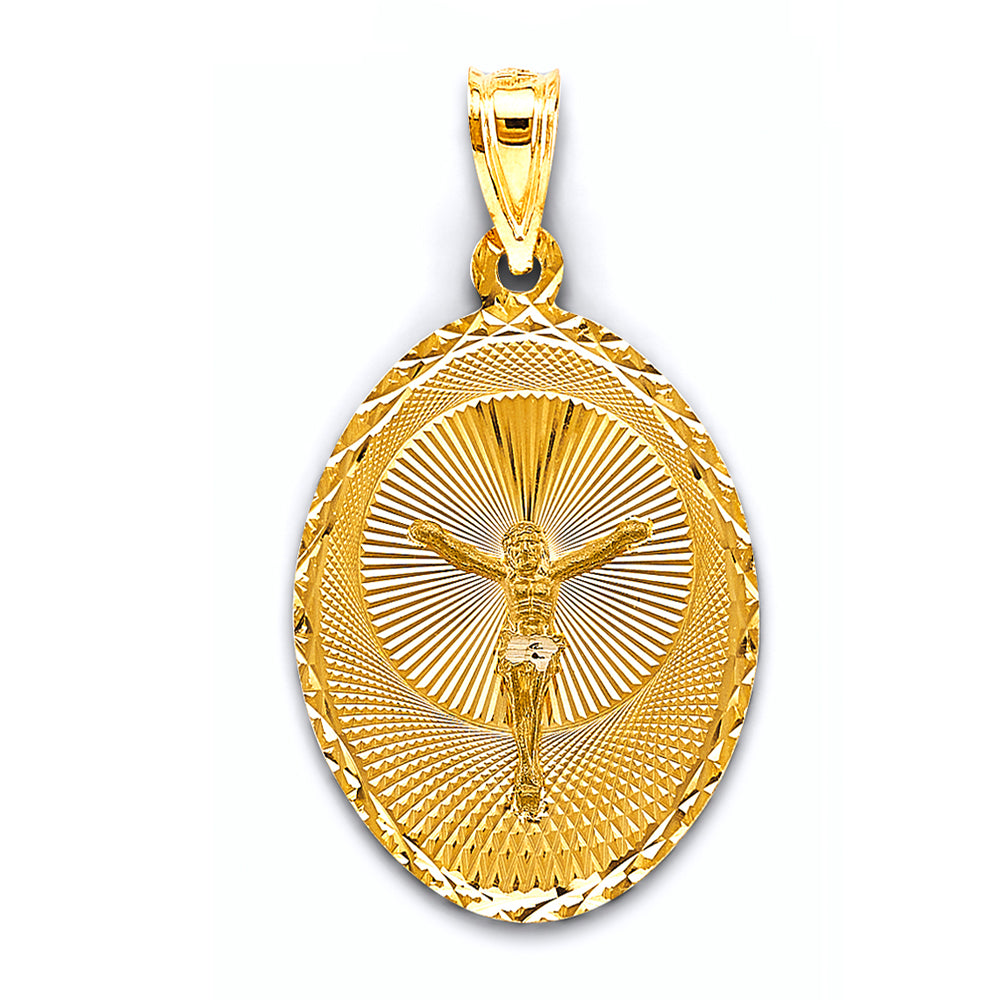 14K Yellow Gold Religious Pendant - PT2884