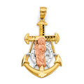 14K Yellow Gold Religious Pendant - PT2886