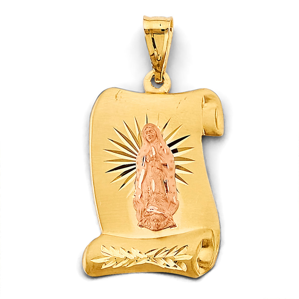 14K Yellow Gold Religious Pendant - PT2893