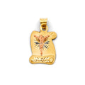 14K Yellow Gold Religious Pendant - PT2896