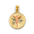 14K Yellow Gold Religious Pendant - PT2898