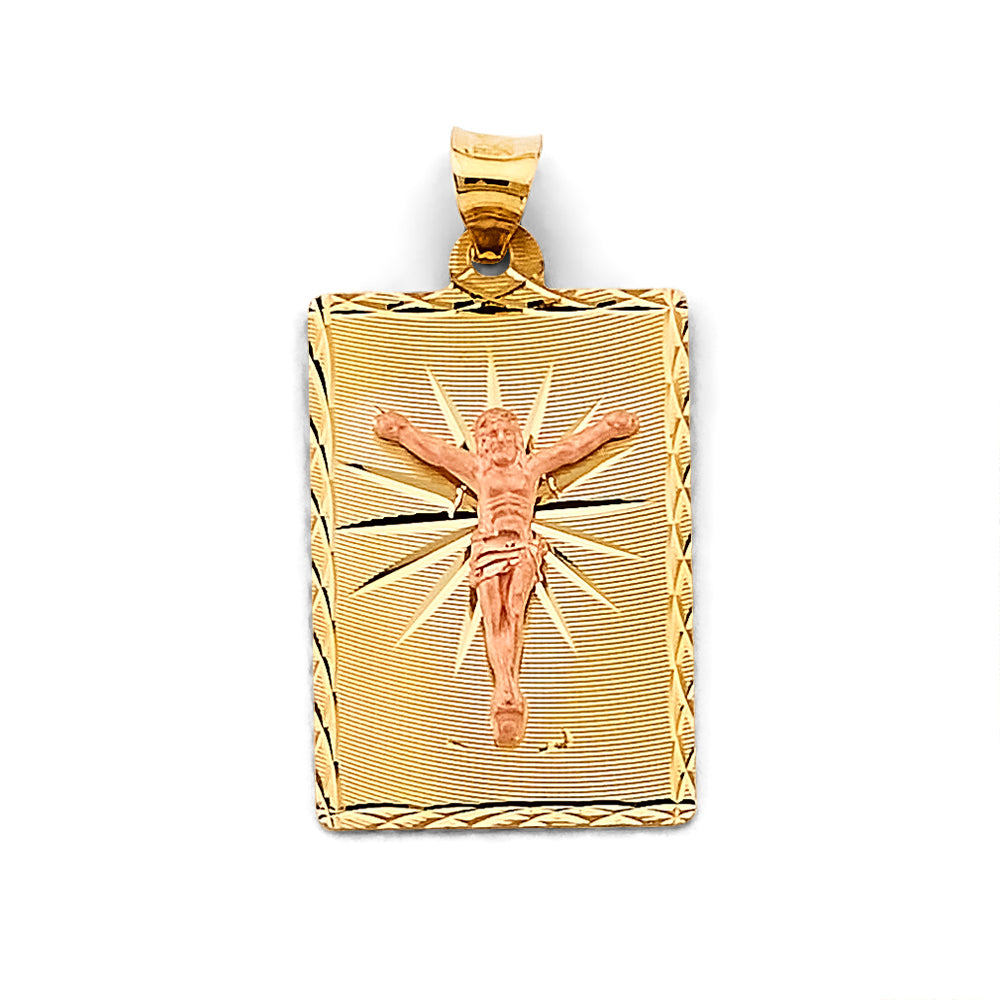 14K Yellow Gold Religious Pendant - PT2902