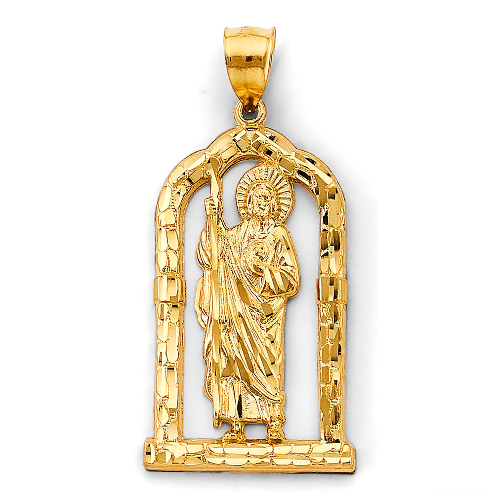 14K Yellow Gold Religious Pendant - PT2907