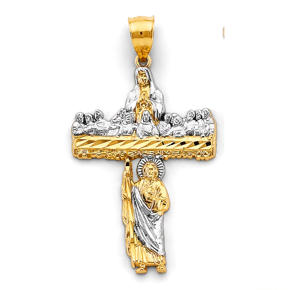 14K Yellow Gold Religious Pendant - PT2908