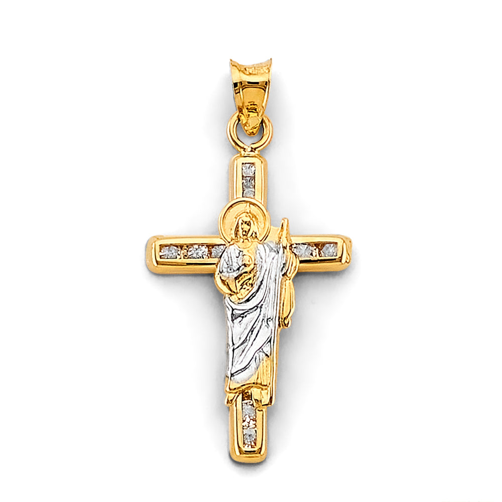 14K Yellow Gold Religious Pendant - PT2909