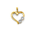 14K Yellow Gold Key, Music & Assorted Pendant - PT2916
