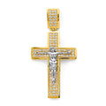 14K Yellow Gold Crucifix Cross Pendant - PT2920