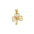 14K Yellow Gold Flower & 15 Años Pendant - PT2937