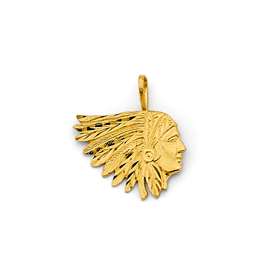 14K Yellow Gold Religious Pendant - PT2942