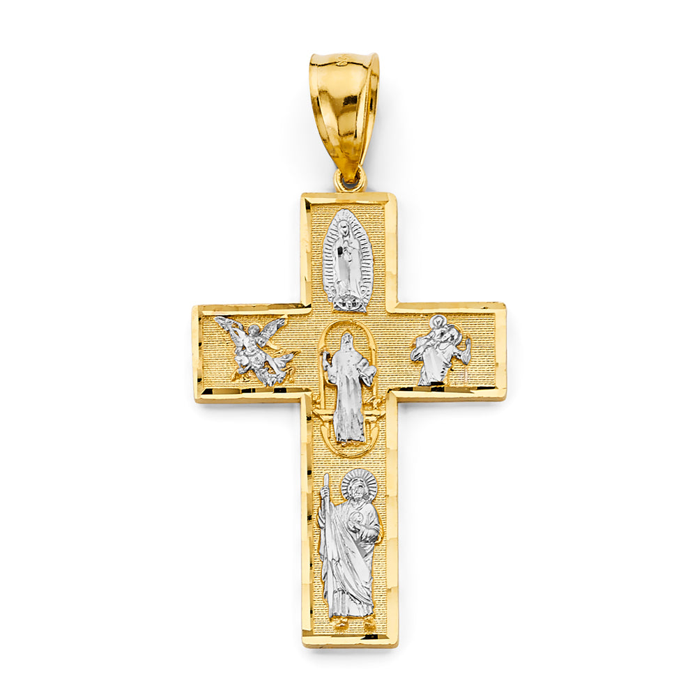14K Yellow Gold Cross Pendant - PT2953