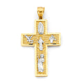 14K Yellow Gold Cross Pendant - PT2954
