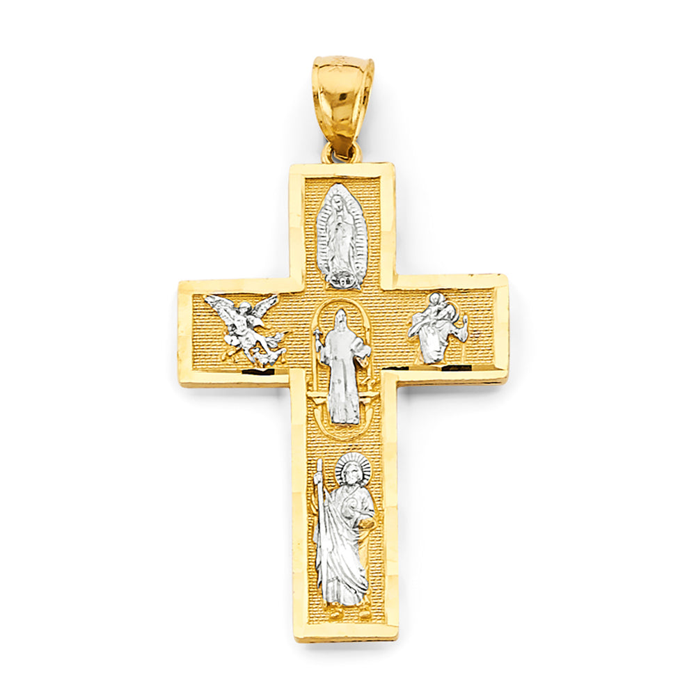 14K Yellow Gold Cross Pendant - PT2954