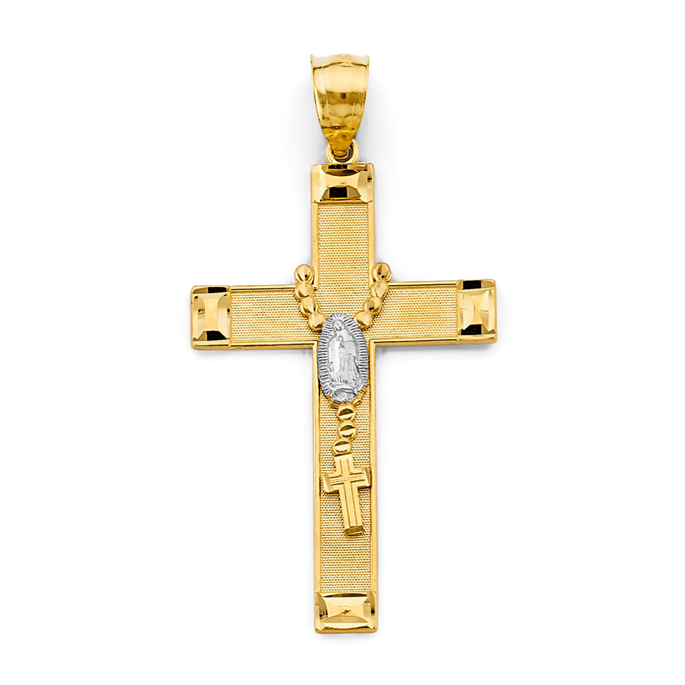 14K Yellow Gold Cross Pendant - PT2955