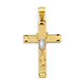 14K Yellow Gold Cross Pendant - PT2956
