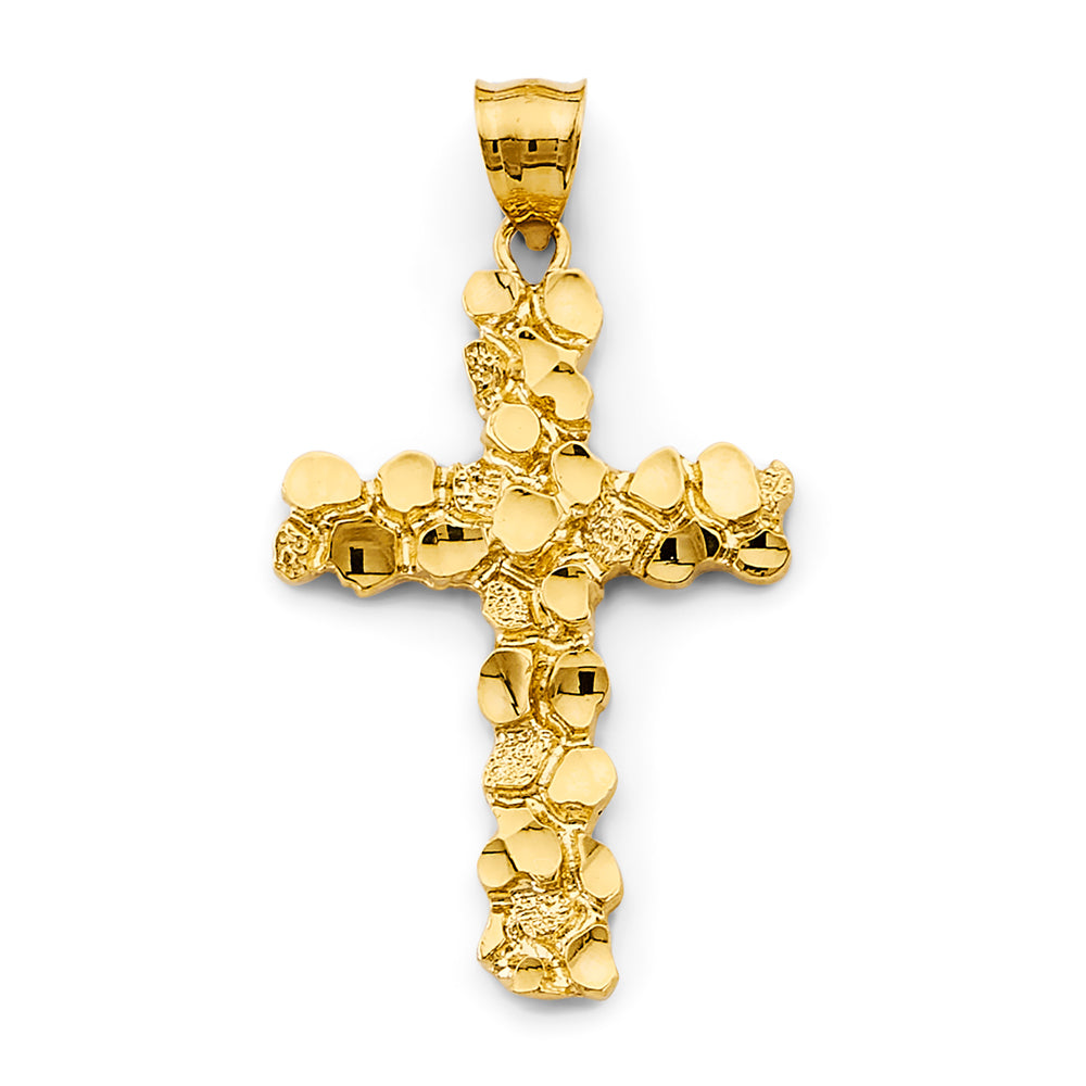 14K Yellow Gold Cross Pendant - PT2958