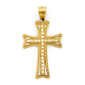 14K Yellow Gold Cross Pendant - PT2961