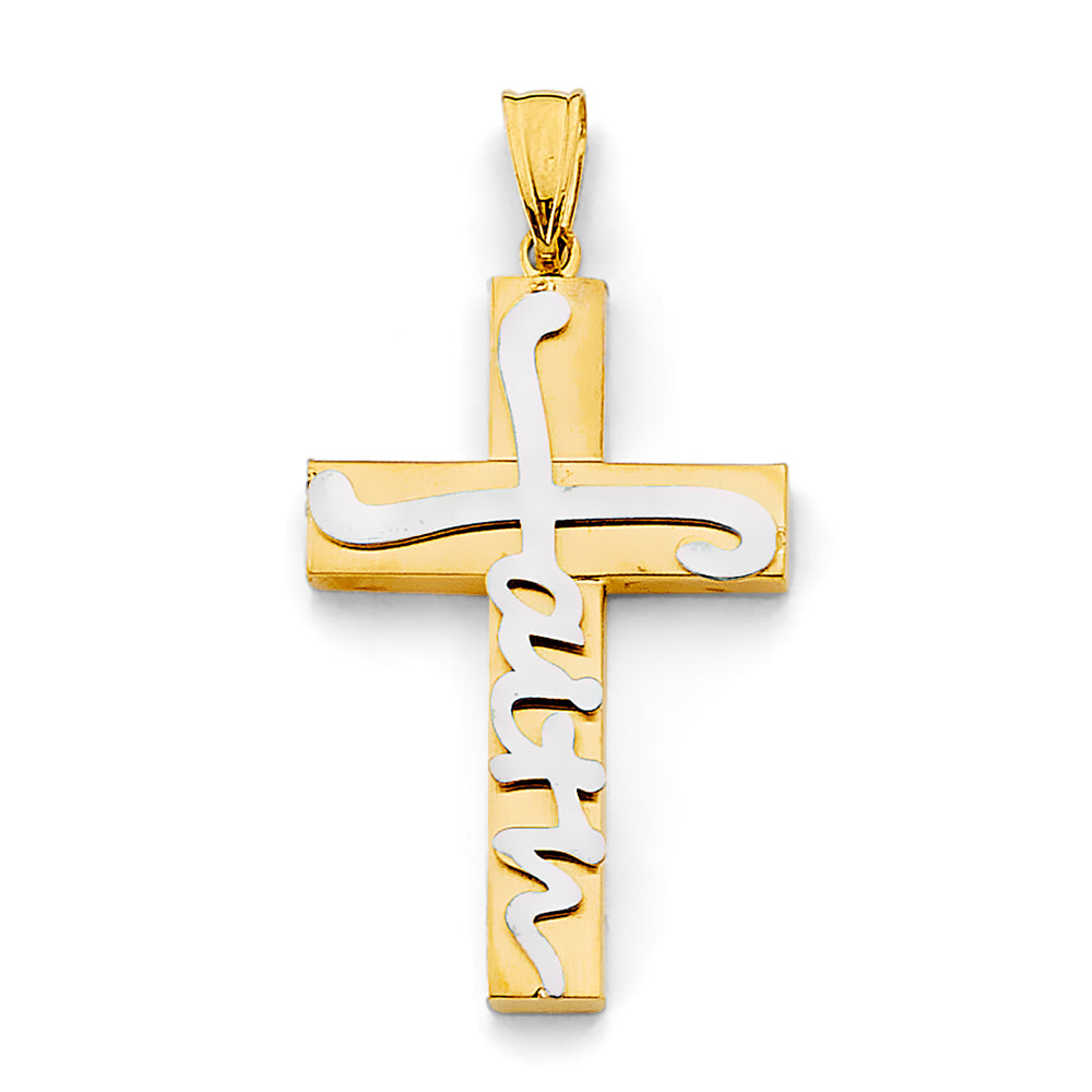 14K Yellow Gold Cross Pendant - PT2962