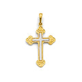 14K Yellow Gold Cross Pendant - PT2964