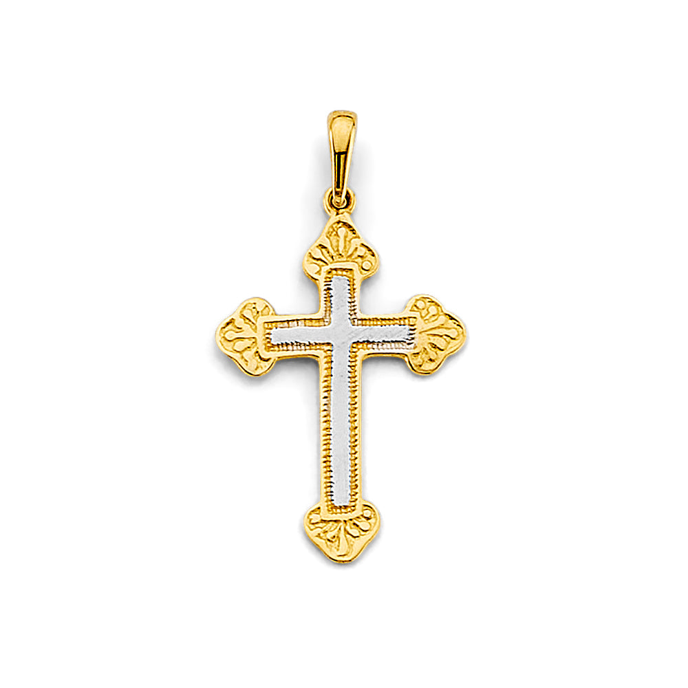 14K Yellow Gold Cross Pendant - PT2964