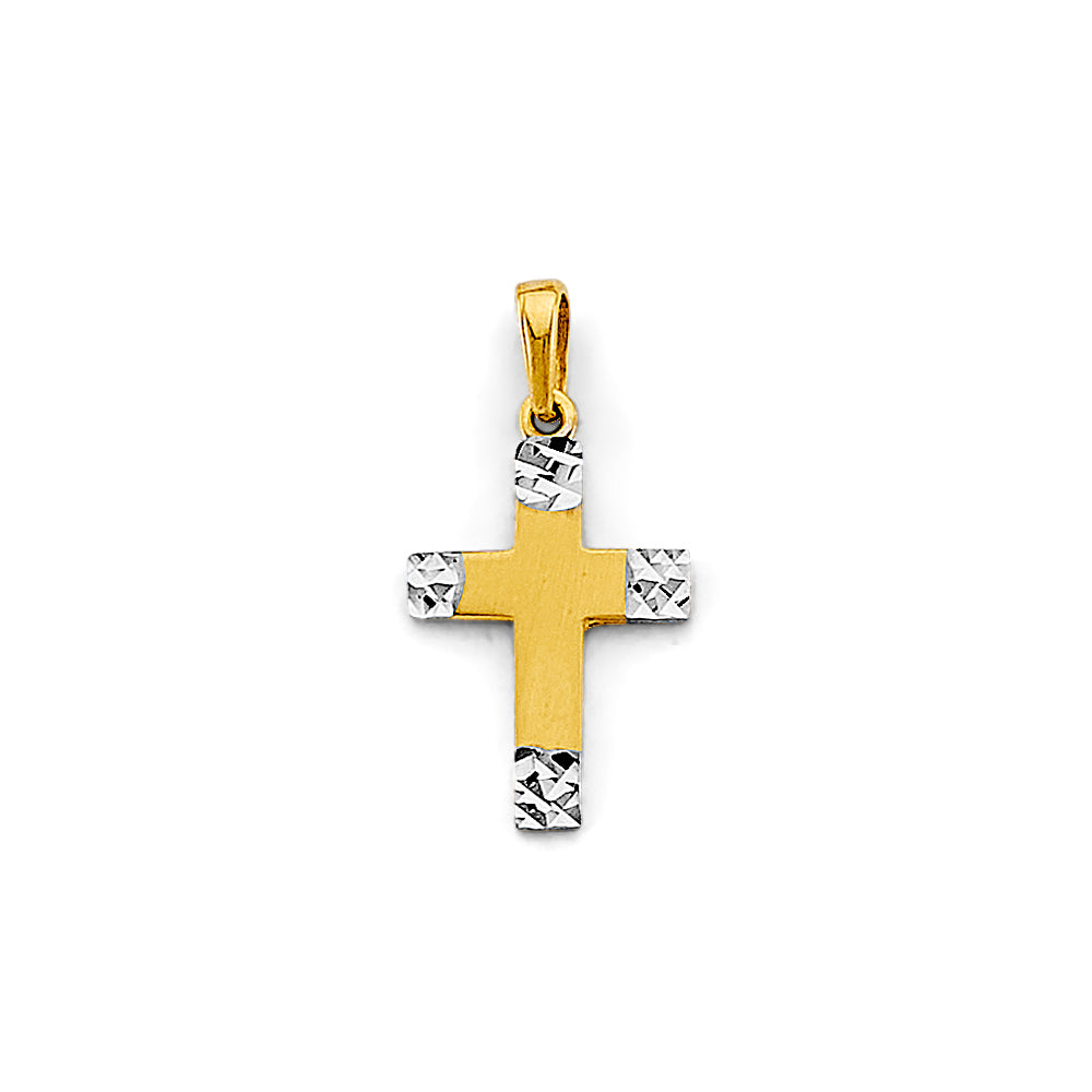14K Yellow Gold Cross Pendant - PT2967