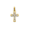 14K Yellow Gold Cross Pendant - PT2968