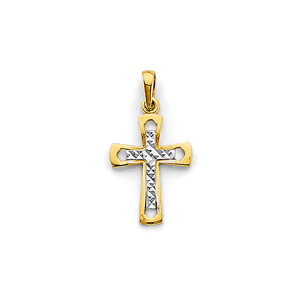 14K Yellow Gold Cross Pendant - PT2968