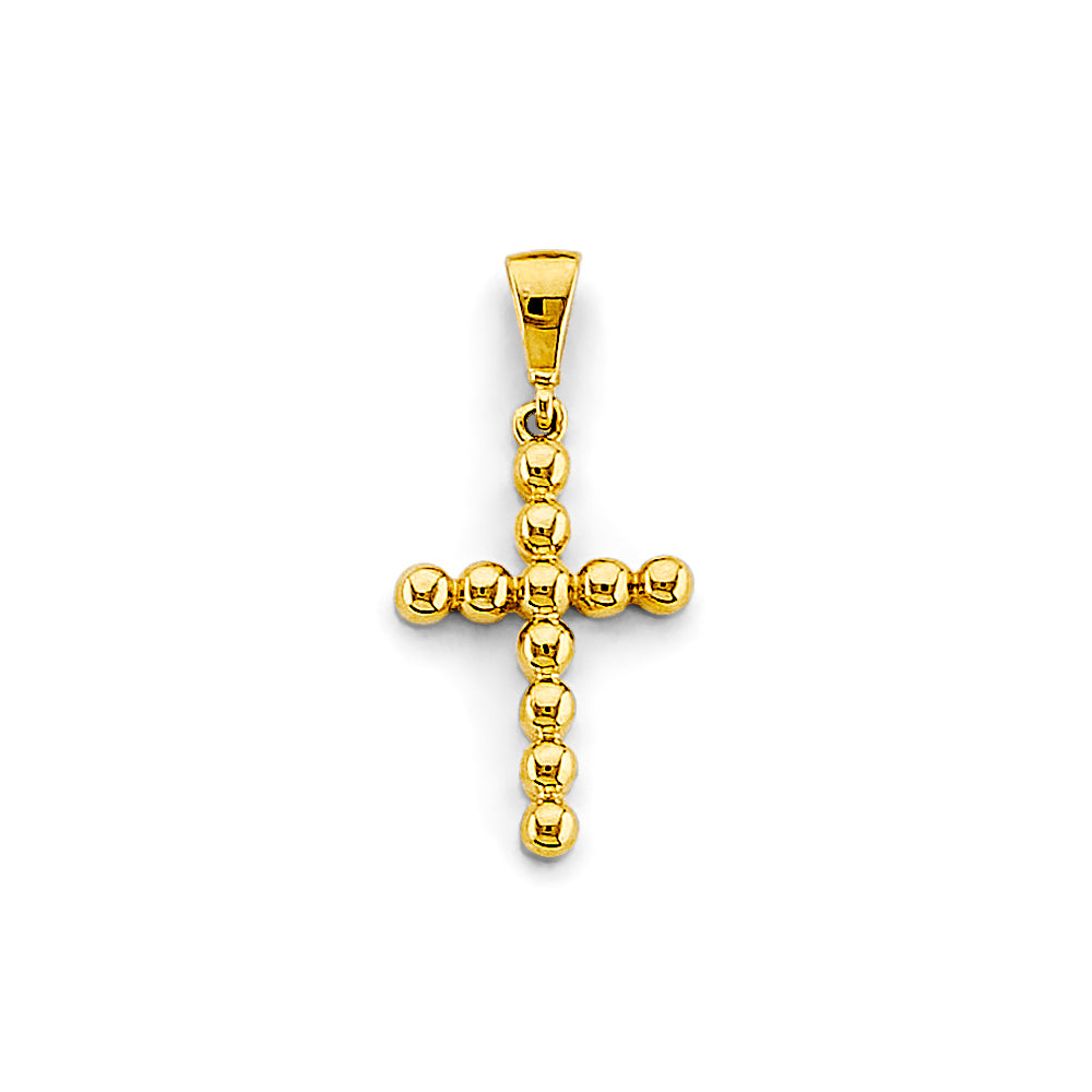 14K Yellow Gold Cross Pendant - PT2969
