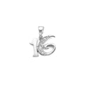 14K Yellow Gold Flower & 15 Años Pendant - PT2977