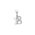 14K Yellow Gold Flower & 15 Años Pendant - PT2981