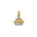 14K Yellow Gold Flower & 15 Años Pendant - PT2985