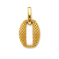 14K Yellow Gold Hollow Necklace & Bracelet - PT3002