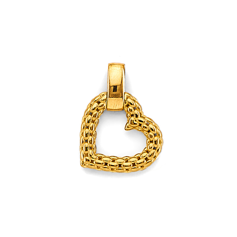 14K Yellow Gold Hollow Necklace & Bracelet - PT3004
