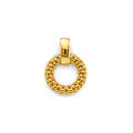 14K Yellow Gold Hollow Necklace & Bracelet - PT3005