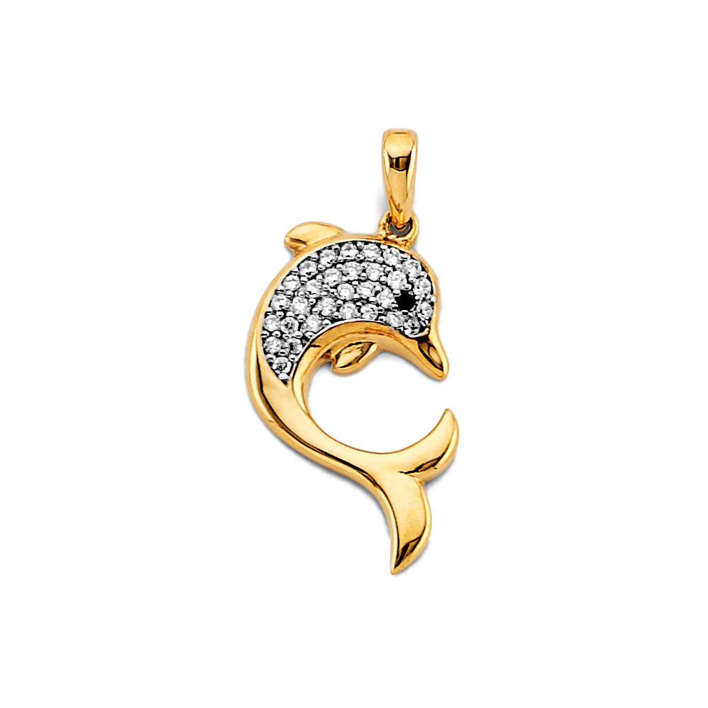 14K Yellow Gold Animal, Sea Life & Butterfly Pendant - PT3021