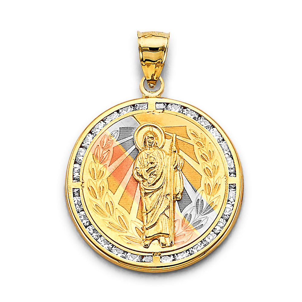 14K Yellow Gold Religious Pendant - PT3049