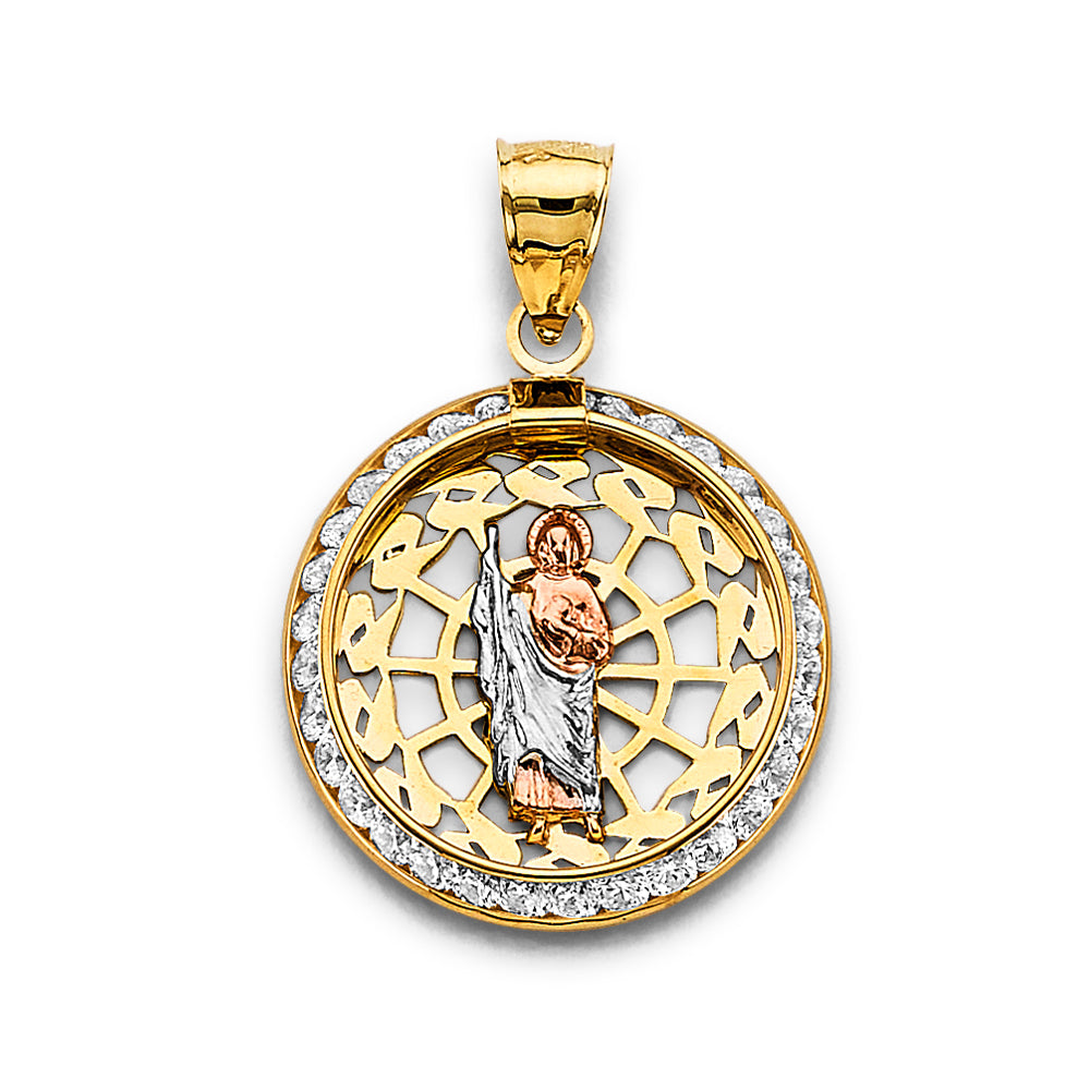 14K Yellow Gold Religious Pendant - PT3050