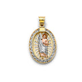 14K Yellow Gold Religious Pendant - PT3054