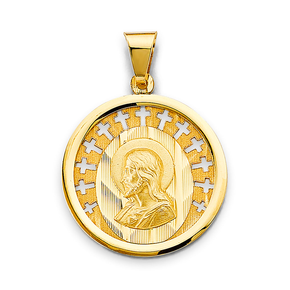 14K Yellow Gold Religious Pendant - PT3057