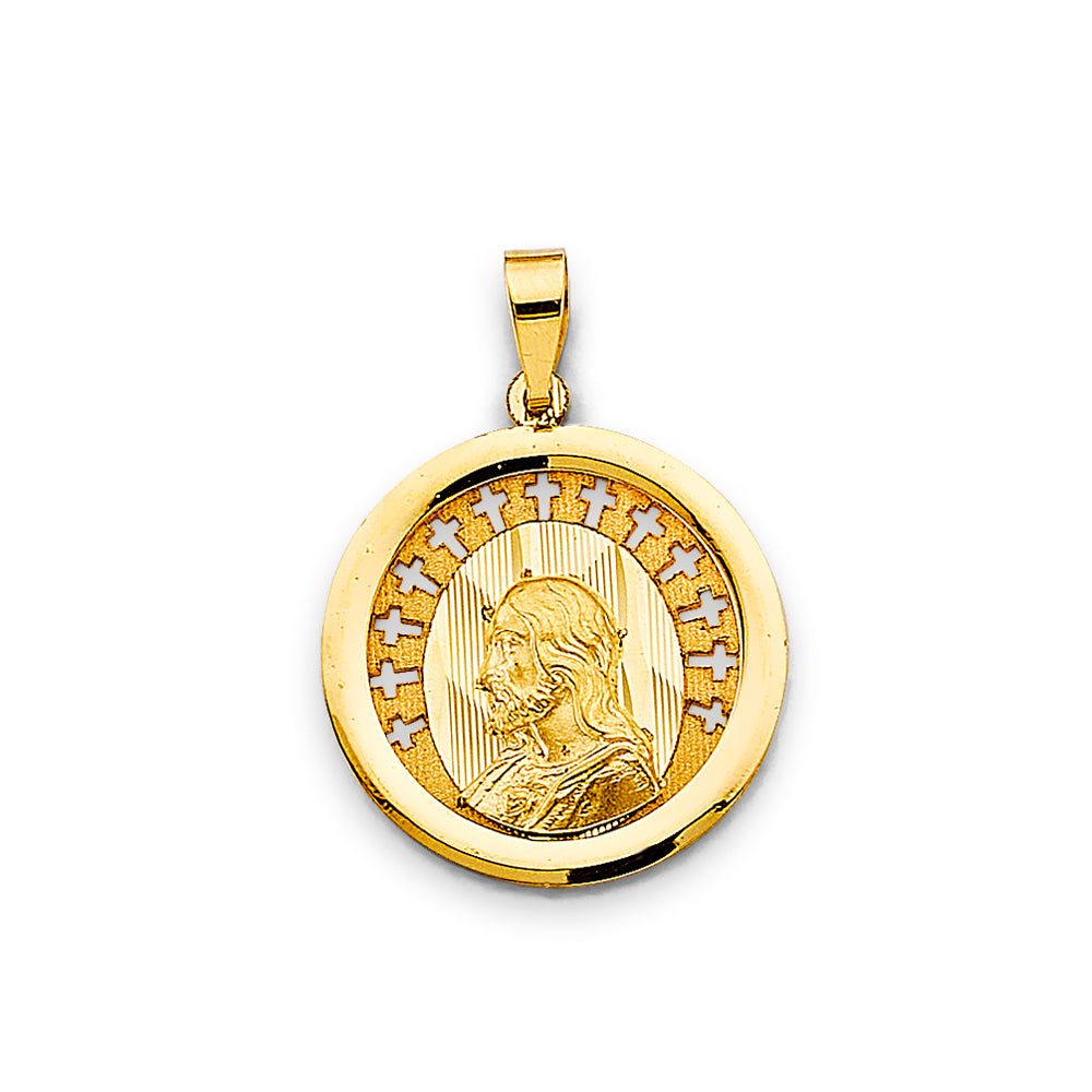 14K Yellow Gold Religious Pendant - PT3058