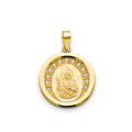 14K Yellow Gold Religious Pendant - PT3060