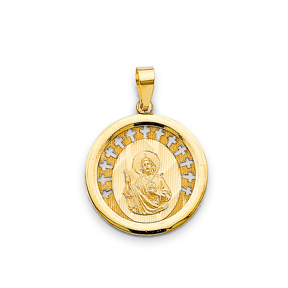 14K Yellow Gold Religious Pendant - PT3060