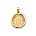 14K Yellow Gold Religious Pendant - PT3062