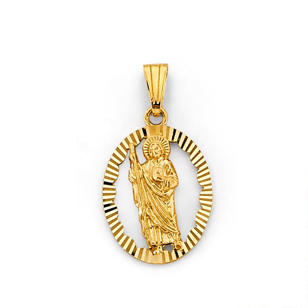 14K Yellow Gold Religious Pendant - PT3074