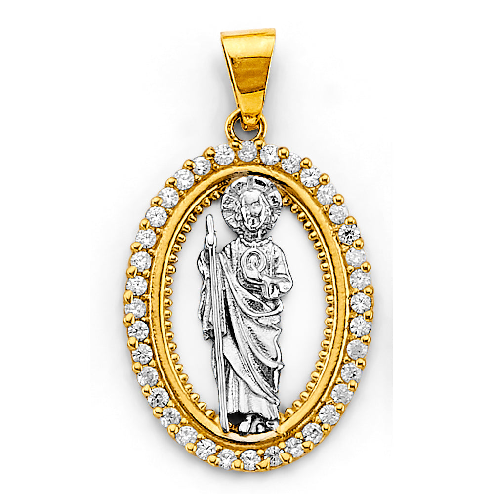 14K Yellow Gold Religious Pendant - PT3075