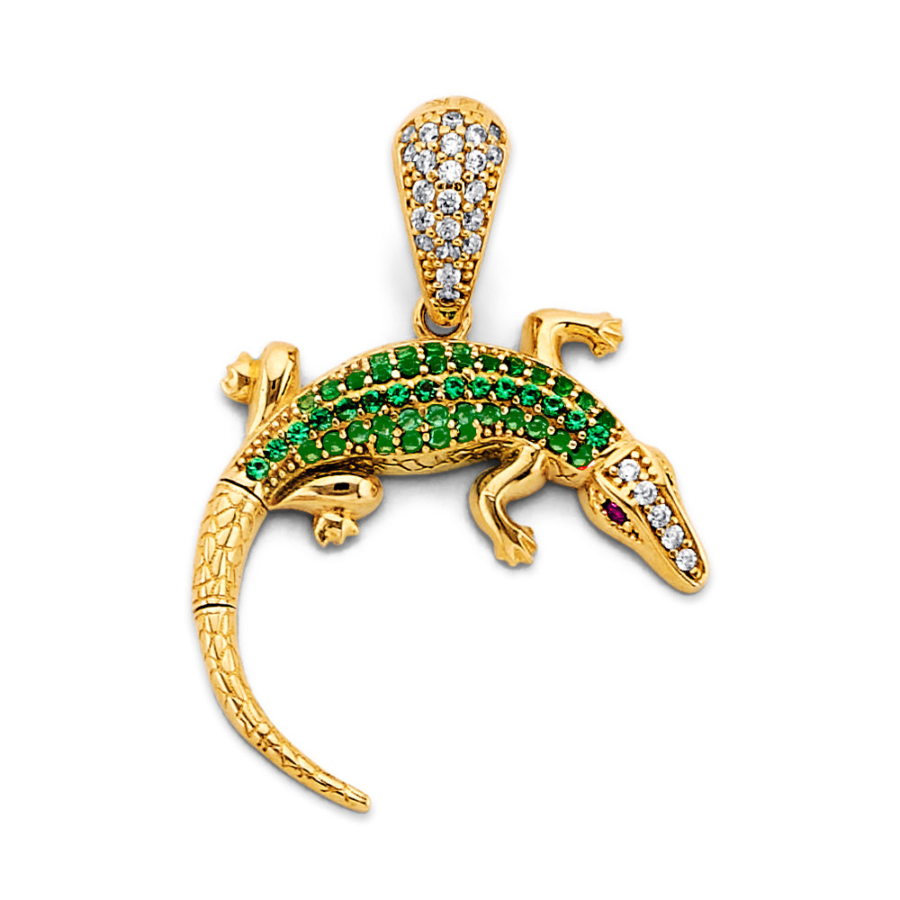 14K Yellow Gold Animal, Sea Life & Butterfly Pendant - PT3079