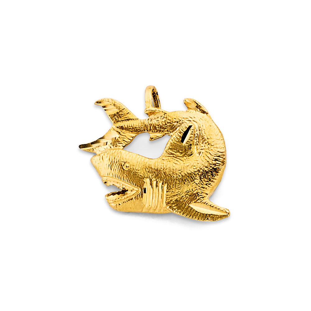 14K Yellow Gold Animal, Sea Life & Butterfly Pendant - PT3085