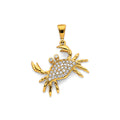 14K Yellow Gold Animal, Sea Life & Butterfly Pendant - PT3091
