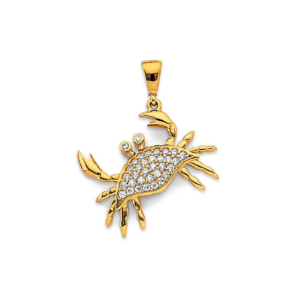 14K Yellow Gold Animal, Sea Life & Butterfly Pendant - PT3091