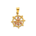 14K Yellow Gold Animal, Sea Life & Butterfly Pendant - PT3092