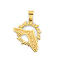 14K Yellow Gold Nature, Sports, Evil Eye & Baby Pendant - PT3107